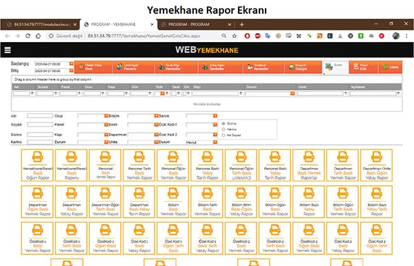 Web Tabanlı Yemekhane Sistemi